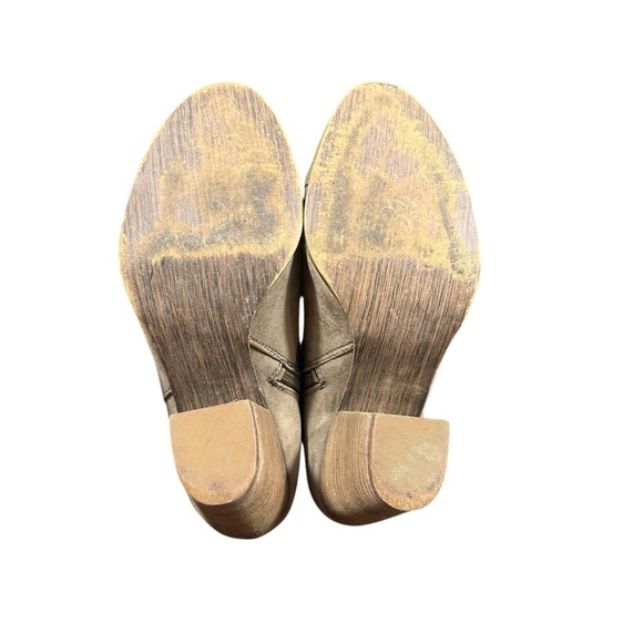 Carlos Women's Tan Ankle Boots with Brown Straps Size 8 - Picture 4 of 9